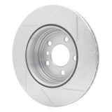 Dynamic Friction 2012-2020 BMW 328i RWD Rear Left Slotted Silver Brake Rotor by Dynamic Friction Company 611-31109L