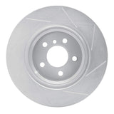 Dynamic Friction 2002-2006 BMW X5 Rear Left Slotted Silver Brake Rotor by Dynamic Friction Company 611-31138L