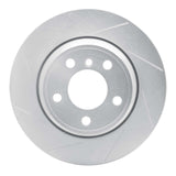 Dynamic Friction 2002-2006 BMW X5 Rear Left Slotted Silver Brake Rotor by Dynamic Friction Company 611-31138L