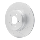 Dynamic Friction 2007-2019 BMW X5 Rear Right Slotted Silver Brake Rotor by Dynamic Friction Company 611-31141R
