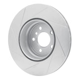 Dynamic Friction 2007-2019 BMW X5 Rear Right Slotted Silver Brake Rotor by Dynamic Friction Company 611-31141R