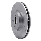 Dynamic Friction 2008-2019 BMW X5 Front Left Slotted Silver Brake Rotor by Dynamic Friction Company 611-31145L
