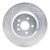 Dynamic Friction 2017-2021 BMW 530e iPerformance Front Left Slotted Silver Brake Rotor by Dynamic Friction Company 611-31168L