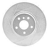 Dynamic Friction 2018-2022 BMW 330e Hybrid Plug-in RWD Front Left Slotted Silver Brake Rotor by Dynamic Friction Company 611-31171L