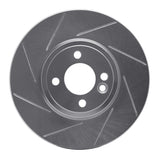 Dynamic Friction 2002-2006 MINI Cooper (Excl Clubman) Front Left Slotted Silver Brake Rotor by Dynamic Friction Company 611-32002L