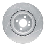 Dynamic Friction 2009-2014 Mini Cooper (Excl Clubman) Front Left Slotted Silver Brake Rotor by Dynamic Friction Company 611-32008L