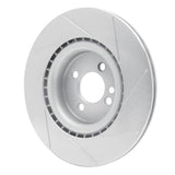 Dynamic Friction 2009-2014 Mini Cooper (Excl Clubman) Front Left Slotted Silver Brake Rotor by Dynamic Friction Company 611-32008L