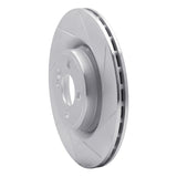 Dynamic Friction 2009-2014 Mini Cooper (Excl Clubman) Front Right Slotted Silver Brake Rotor by Dynamic Friction Company 611-32008R