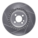 Dynamic Friction 2009-2014 Mini Cooper (Excl Clubman) Front Right Slotted Silver Brake Rotor by Dynamic Friction Company 611-32008R
