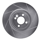 Dynamic Friction 2009-2014 Mini Cooper (Excl Clubman) Front Right Slotted Silver Brake Rotor by Dynamic Friction Company 611-32008R