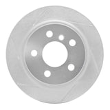 Dynamic Friction 2014-2022 BMW 220i (Mexico) Rear Left Slotted Silver Brake Rotor by Dynamic Friction Company 611-32016L