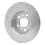 Dynamic Friction 2014-2022 BMW 220i (Mexico) Rear Left Slotted Silver Brake Rotor by Dynamic Friction Company 611-32016L