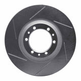 Dynamic Friction 1992-2002 Isuzu Amigo Front Left Slotted Silver Brake Rotor by Dynamic Friction Company 611-37008L
