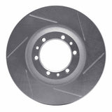 Dynamic Friction 1992-2002 Isuzu Amigo Front Right Slotted Silver Brake Rotor by Dynamic Friction Company 611-37008R