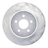 Dynamic Friction 2005-2021 Chrysler 300 Rear Left Slotted Silver Brake Rotor by Dynamic Friction Company 611-39016L