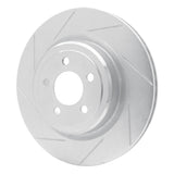 Dynamic Friction 2006-2020 Dodge Charger Rear Left Slotted Silver Brake Rotor by Dynamic Friction Company 611-39021L