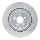 Dynamic Friction 2006-2020 Dodge Charger Rear Left Slotted Silver Brake Rotor by Dynamic Friction Company 611-39021L