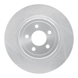 Dynamic Friction 2006-2020 Dodge Charger Rear Left Slotted Silver Brake Rotor by Dynamic Friction Company 611-39021L
