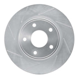 Dynamic Friction 2017-2021 Chrysler Pacifica Rear Left Slotted Silver Brake Rotor by Dynamic Friction Company 611-39030L