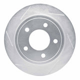 Dynamic Friction 1993-2004 Chrysler 300M Rear Left Slotted Silver Brake Rotor by Dynamic Friction Company 611-40012L