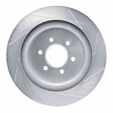 Dynamic Friction 1992-2002 Dodge Viper Rear Left Slotted Silver Brake Rotor by Dynamic Friction Company 611-40014L