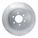 Dynamic Friction 1992-2002 Dodge Viper Rear Left Slotted Silver Brake Rotor by Dynamic Friction Company 611-40014L