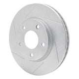Dynamic Friction 2007-2017 Dodge Caliber Front Left Slotted Silver Brake Rotor by Dynamic Friction Company 611-40024L