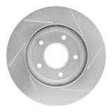 Dynamic Friction 2007-2017 Dodge Caliber Front Left Slotted Silver Brake Rotor by Dynamic Friction Company 611-40024L