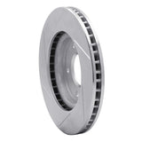 Dynamic Friction 2007-2017 Dodge Caliber Front Right Slotted Silver Brake Rotor by Dynamic Friction Company 611-40024R