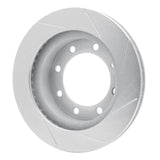 Dynamic Friction 1980-1993 Dodge RD200 Front Left Slotted Silver Brake Rotor by Dynamic Friction Company 611-40047L
