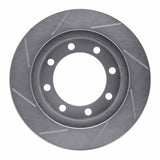 Dynamic Friction 1980-1993 Dodge RD200 Front Right Slotted Silver Brake Rotor by Dynamic Friction Company 611-40047R