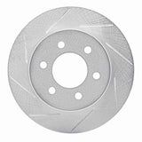 Dynamic Friction 1991-1996 Dodge Dakota 4WD Front Left Slotted Silver Brake Rotor by Dynamic Friction Company 611-40069L
