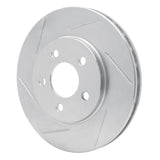 Dynamic Friction 1996-2000 Chrysler Caravan Front Left Slotted Silver Brake Rotor by Dynamic Friction Company 611-40080L