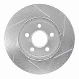 Dynamic Friction 1996-2000 Chrysler Caravan Front Left Slotted Silver Brake Rotor by Dynamic Friction Company 611-40080L