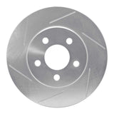 Dynamic Friction 1996-2000 Chrysler Caravan Front Left Slotted Silver Brake Rotor by Dynamic Friction Company 611-40080L