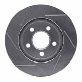 Dynamic Friction 1996-2000 Chrysler Caravan Front Right Slotted Silver Brake Rotor by Dynamic Friction Company 611-40080R