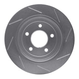 Dynamic Friction 1997-2007 Chrysler Caravan Rear Left Slotted Silver Brake Rotor by Dynamic Friction Company 611-40083L