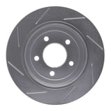 Dynamic Friction 1997-2007 Chrysler Caravan Rear Right Slotted Silver Brake Rotor by Dynamic Friction Company 611-40083R