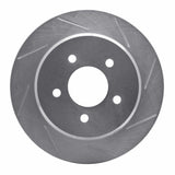 Dynamic Friction 1997-2007 Chrysler Caravan Rear Right Slotted Silver Brake Rotor by Dynamic Friction Company 611-40083R