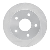 Dynamic Friction 2000-2002 Dodge Ram 1500 Pickup Front Left Slotted Silver Brake Rotor by Dynamic Friction Company 611-40090L