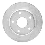 Dynamic Friction 2005-2010 Dodge Dakota 4WD Front Left Slotted Silver Brake Rotor by Dynamic Friction Company 611-40105L