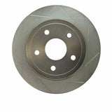 Dynamic Friction 2004-2006 Dodge Ram SRT-10 Rear Left Slotted Silver Brake Rotor by Dynamic Friction Company 611-40106L