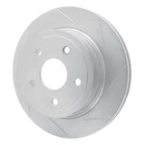 Dynamic Friction 2004-2006 Dodge Ram SRT-10 Rear Right Slotted Silver Brake Rotor by Dynamic Friction Company 611-40106R