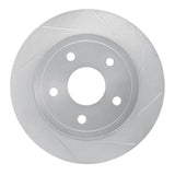 Dynamic Friction 2004-2006 Dodge Ram SRT-10 Rear Right Slotted Silver Brake Rotor by Dynamic Friction Company 611-40106R