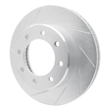 Dynamic Friction 2009-2022 Dodge Ram 2500 Front Left Slotted Silver Brake Rotor by Dynamic Friction Company 611-40110L