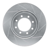 Dynamic Friction 2009-2022 Dodge Ram 2500 Front Left Slotted Silver Brake Rotor by Dynamic Friction Company 611-40110L