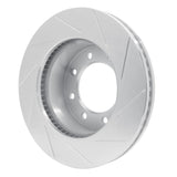 Dynamic Friction 2009-2022 Dodge Ram 2500 Front Left Slotted Silver Brake Rotor by Dynamic Friction Company 611-40110L