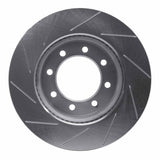 Dynamic Friction 2009-2022 Dodge Ram 2500 Front Right Slotted Silver Brake Rotor by Dynamic Friction Company 611-40110R