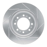 Dynamic Friction 2009-2022 Dodge Ram 2500 Rear Left Slotted Silver Brake Rotor by Dynamic Friction Company 611-40118L