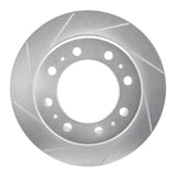 Dynamic Friction 2009-2022 Dodge Ram 2500 Rear Left Slotted Silver Brake Rotor by Dynamic Friction Company 611-40118L